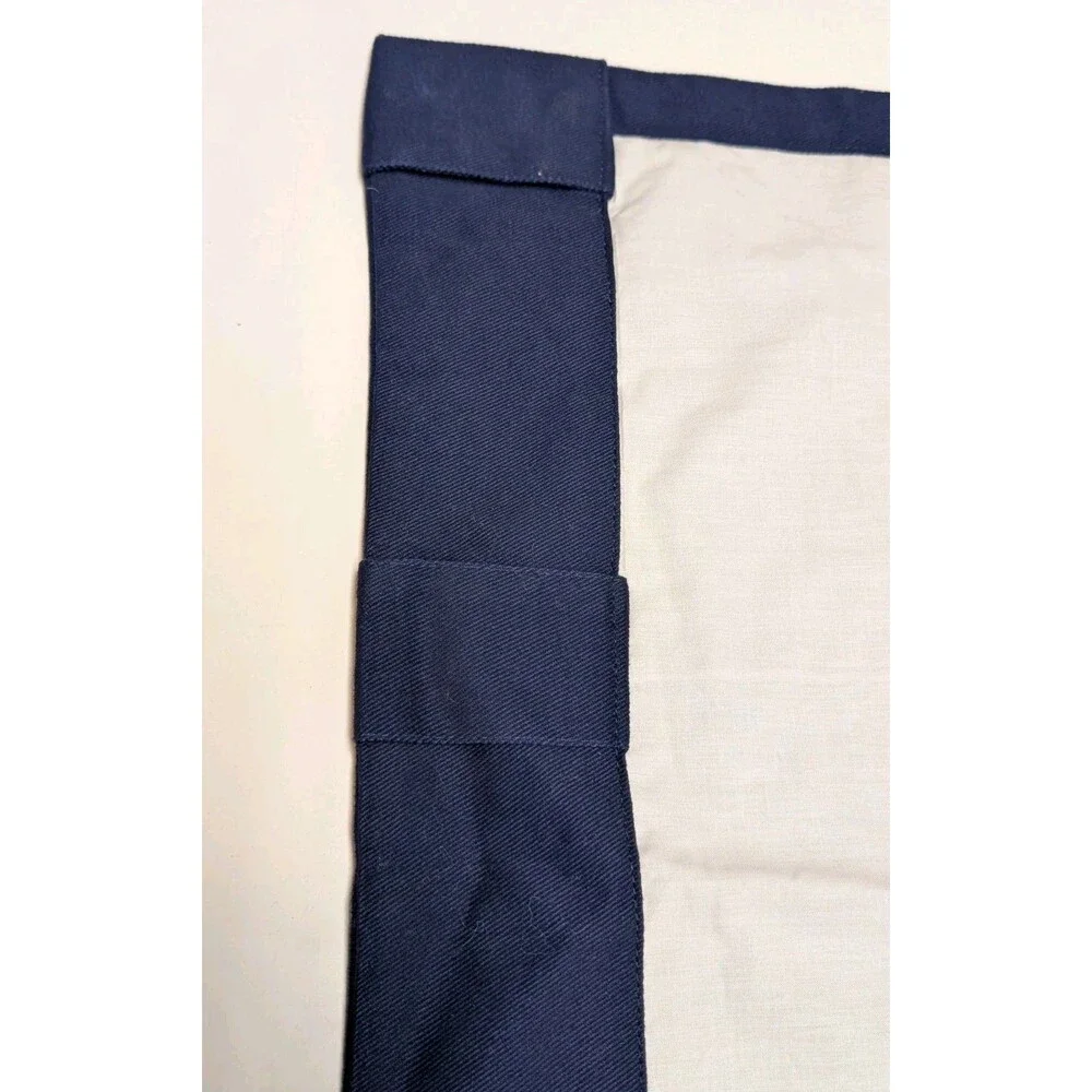 Pottery Barn Kids Twill Window Valance Midnight Navy Blue Nursery Nautical 43x17